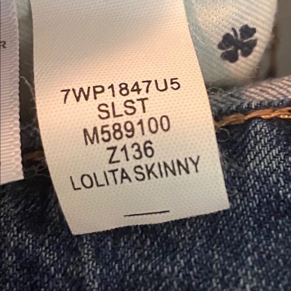 Lucky Brand Mid Rise Distressed Lolita Skinny Jeans - Picture 8 of 10